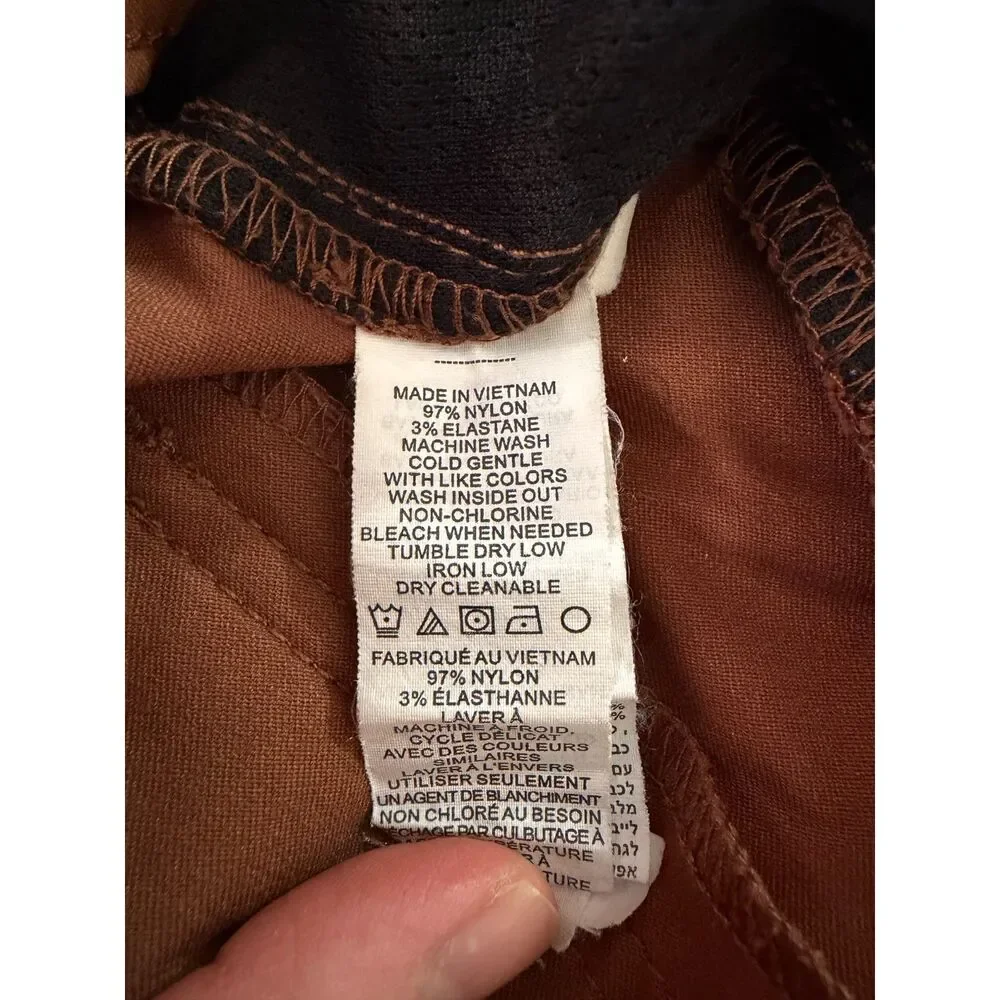 Prana Brown Halle Straight Women's Pants Size 6 - Picture 5 of 5